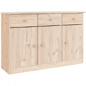 vidaXL Sideboard ALTA 112x35x73 cm Massivholz Kiefer