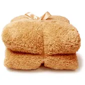 Unique living Teddy kariert latte 150x200 cm (bruin)