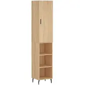 vidaXL Highboard Sonoma-Eiche 34,5x34x180 cm Holzwerkstoff