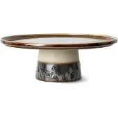 HK Living 70/u0027s ACE7278 Orbit taartplateau ø 26 cm aardewerk (ACE7278)