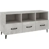 vidaXL TV-Schrank Betongrau 102x35x50 cm Holzwerkstoff