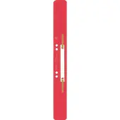 Leitz Heftstreifen, 35 x 310 mm, PP-Folie, rot Lochung: 60-80 mm