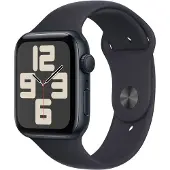 Apple Watch SE 2. Generation GPS 44mm Aluminium mit Sportarmband Schwarz M/L