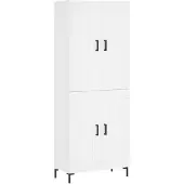 vidaXL Highboard Weiß 69,5x34x180 cm Holzwerkstoff