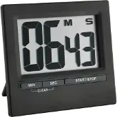 TFA 38.2013.01, Digitaler Küchentimer, Schwarz, 99 min, Aluminium, Kunststoff, Analog, Freistehend