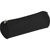 Clairefontaine Etui Basic 7 x 22 cm Runde Poliestertasche Schwarz Schule