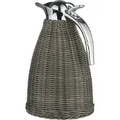 Ib Laursen Thermoskanne Grau Poly-Rattan Geflecht 1,5 Liter | Gr.: onesize