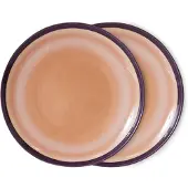 HK Living - 70's Teller Ø 29 cm, bedrock (2er-Set)