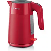 Bosch TWK2M164, 1,7 l, 2400 W, Schwarz, Grau, Rot, Kunststoff, Wasserstandsanzeige, Überhitzungsschutz