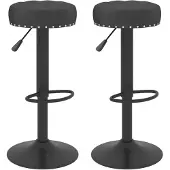 vidaXL Barhocker 2 Stk. Schwarz Samt