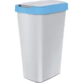 Prosperplast Odpadkový ko COMPACTA Q FLAP - obejm: 45 l, popelavá se svtle modrým víkem
