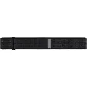 Samsung Originales Feather Fabric Wide Armband für Galaxy Watch 4 / 5 / 6 / 7 / FE (20 mm) - Größe M/L - Schwarz