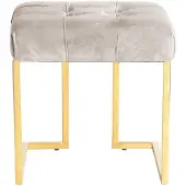 Underbar | Pouf Rarity Samt Beige Samt 48x48x48x48 cm | NADUVI