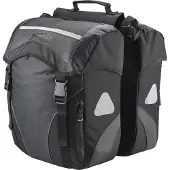 Xlc Doppelpacktasche 30 Liter 2x15 Liter 29x14x14cm Schwarz/ Anthrazit Fahrrad