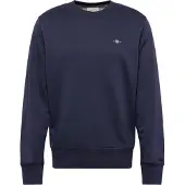 Gant für Herren. 2006065 Shield marineblaues Sweatshirt mit Rundhalsausschnitt (XXL), Lässig, Baumwolle, Langarm