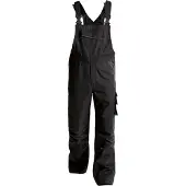Dassy Bolt Canvas Latzhose mit Kniepolstertaschen - olivgrün/schwarz - 64