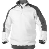 Dassy Sweatshirt BASIEL - Zweifarbig - Arbeitspullover - Formstabil zementgrau/schwarz 4XL