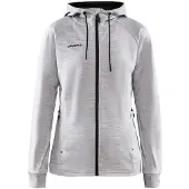 Craft Sweatjacke ADV Unify FZ Hood Damen DK Grey Melange-M