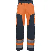 Blakläder Warnschutz-Bundhose, orange / marineblau, Konfektionsgrösse 28