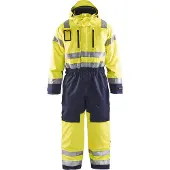 Blakläder High Vis Winteroverall High Vis Gelb/Mittelgrau 6763 1977, Farbe:orange/marineblau, Größe:60