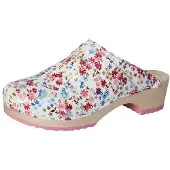 Bighorn Medizinische Clog 6006 Weiß Geblümt-Schuhgröße 36