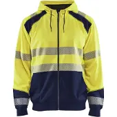 Blakläder High Vis Kapuzensweater 3546 2528 in zwei Farben, Farbe:gelb/schwarz, Größe:4XL