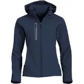 Clique Moderne Damen Jacke Milford 3-Lagen Softshell wasserdicht atmungsaktiv mit abnehmbarer Kapuze