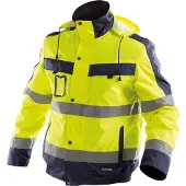 Dassy Warnschutz Winterjacke Lima neonorange/dunkelblau, Gr. XL
