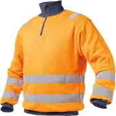 Dassy Denver Warnschutz Sweatshirt - neongelb/dunkelblau - XL