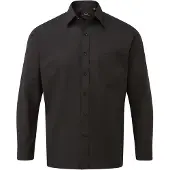 Premier Workwear Herren Popeline Hemd langarm PR200 purple 47 (18H)