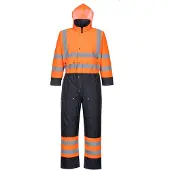 Portwest S485 Warnschutz Kontrast Overall - gefüttert Yellow/Navy Gr. L