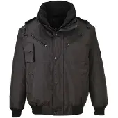 Portwest 4-in-1 Regen Pilotenjacke F465" - Schwarz XXL"