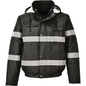 Portwest Regen Winter Pilotenjacke S434" Iona - Schwarz M"