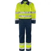 Fristads High Vis Overall Kl. 3 8601 TH 100004 - warnschutz-gelb/marine - 2XL