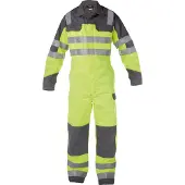 Dassy Spencer Multinorm Warnschutz Overall mit Kniepolstertaschen NEONGELB/GRAFITGRAU Gr.XL Länge: STANDARD
