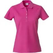 Clique Basic Damen Polohemd aus reiner Baumwolle, 190 g/m², mit Ton-in-Ton-Knöpfen