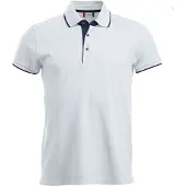 Clique Polohemd Seattle für Herren & Damen mit Kontrastdetails an Kragen und Ärmeln