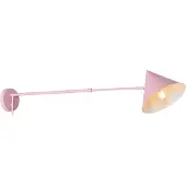 QAZQA - Design Designer-Wandleuchte rosa verstellbar - Triangolo I Wohnzimmer I Schlafzimmer - Stahl Länglich - LED geeignet E27