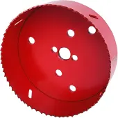 Ks Tools 129.5121, Einzelbild, Bohrer, Mitteldichte Faserplatte (MDF), Nicht-eisenhaltiges Metall, Gipskarton, Stahl, Holz, Rot, Hochgeschwindigkeitsstahl (HSS), Bimetallisch