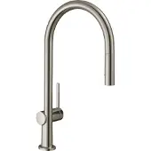 Hansgrohe Talis M54, Ziehen, Edelstahl, Edelstahl, Hebelgriffe, Einzelbild, 3/8"