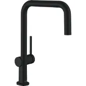 Hansgrohe Talis M54 Küchenarmatur, Einhebelmischer, Modell U 220, 1 Strahl, matt schwarz