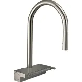 Hansgrohe Aquno Select M81 Einhebel-Küchenmischer 170, Ausziehbrause, 3jet, sBox, Edelstahl Finish