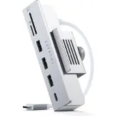 Satechi ST-UCICHS, USB 3.2 Gen 1 (3.1 Gen 1) Type-C, Silber, MicroSD (TransFlash), SD, USB 3.2 Gen 1 (3.1 Gen 1) Type-A, 101,6 mm, 40,6 mm