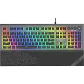 IBox AURORA K-5, Kabelgebunden, USB, Mechanischer Switch, QWERTY, RGB-LED, Schwarz