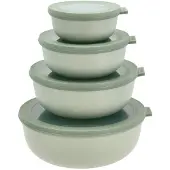 Mepal - Cirqula Low Bowl Set Of 4 - Nordic Sage