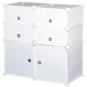 HOMdotCOM Kleiderschrank, weiß
