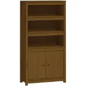 vidaXL Highboard Honigbraun 80x35x154 cm Massivholz Kiefer