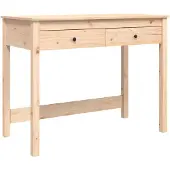 vidaXL Schreibtisch mit Schubladen 100x50x78 cm Massivholz Kiefer