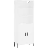 vidaXL Highboard Weiß 69,5x34x180 cm Holzwerkstoff