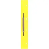 Schäfer Shop Heftstreifen, Polypropylen, gelb, DIN A4, Metall-Deckleiste